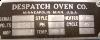  DESPATCH OVEN, Model LTC 2-12,